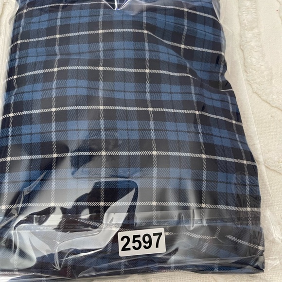 Blue Plaid Pajama Pants By Stafford sleepwear size xl - Picture 7 of 7